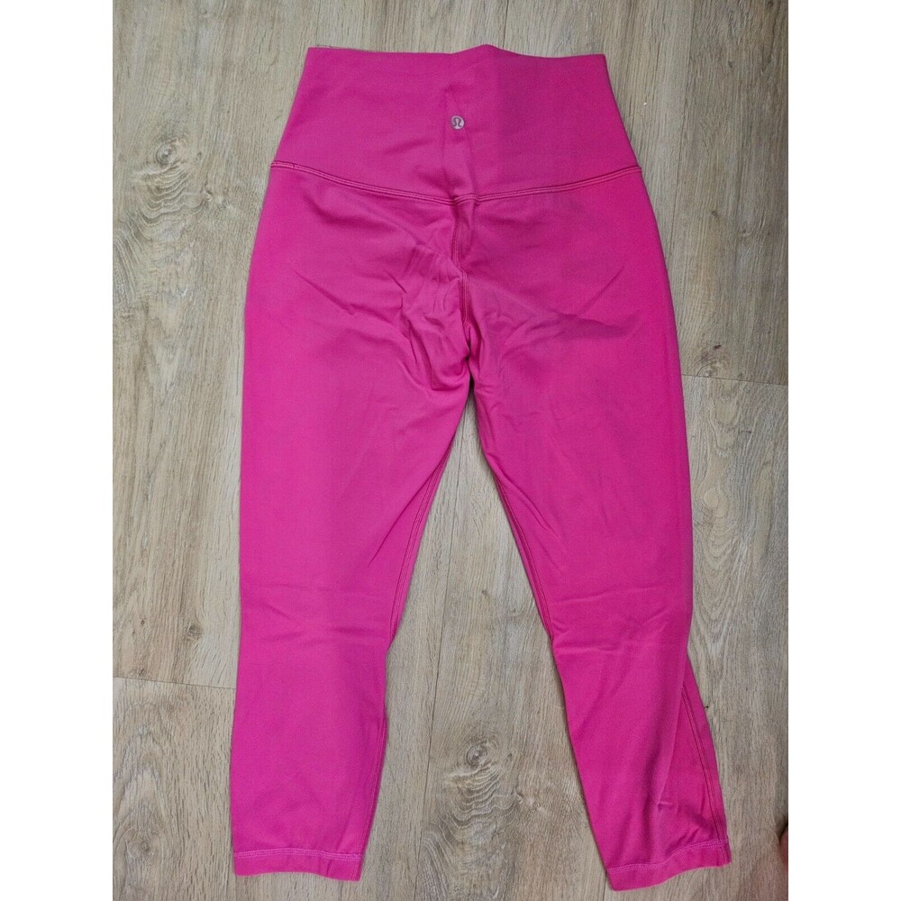 NEW Lululemon align 22" altered double line Sonic Pink color leggings size 8